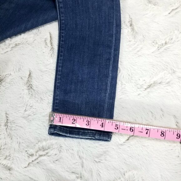 Express Jeans Womens 0R Blue Performance Stretch Legging Mid Rise Dark Wash - Picture 7 of 11